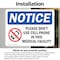 Signmission Please Don't Use Cell Phone Sign With Symbol, 5 in W x Rectangle, Vinyl Decal OS-2PACK-NS-D-35-L-17436 - alternate 3